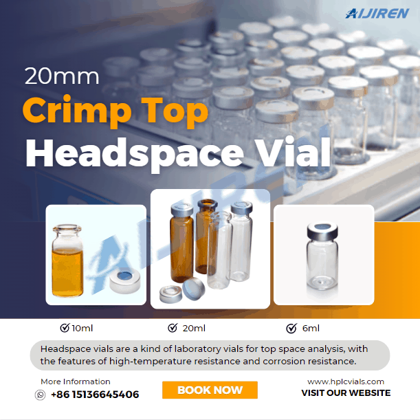 High Quality 20mm Crimp Top Headspace vials 6ml 10ml 20ml
