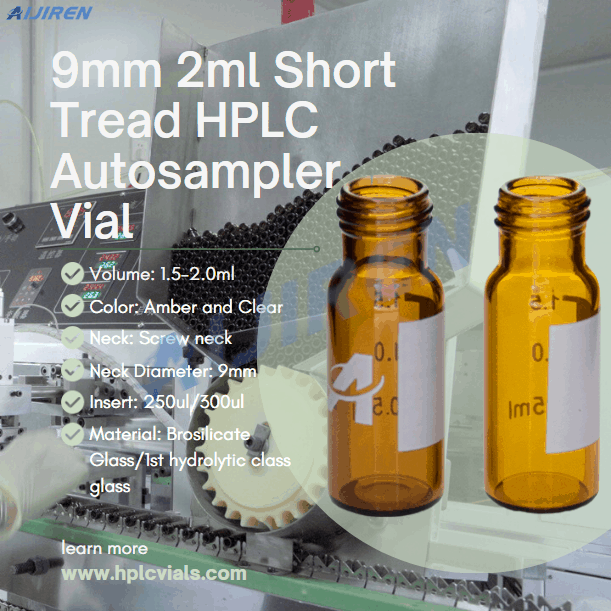 9mm 2ml Short Tread HPLC Autosampler Vial Factory