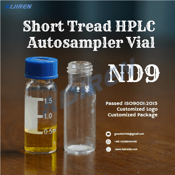 ND9 2ml Short Tread HPLC Autosampler Vial Wholesale price factory