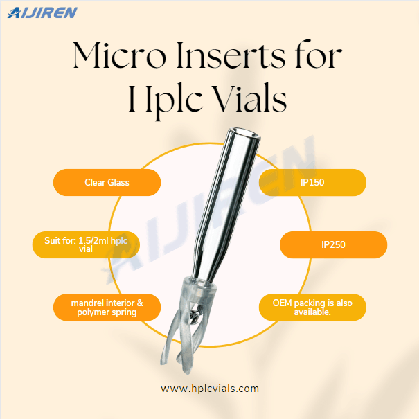 Concial With Polyspring Micro Inserts for Hplc Vials