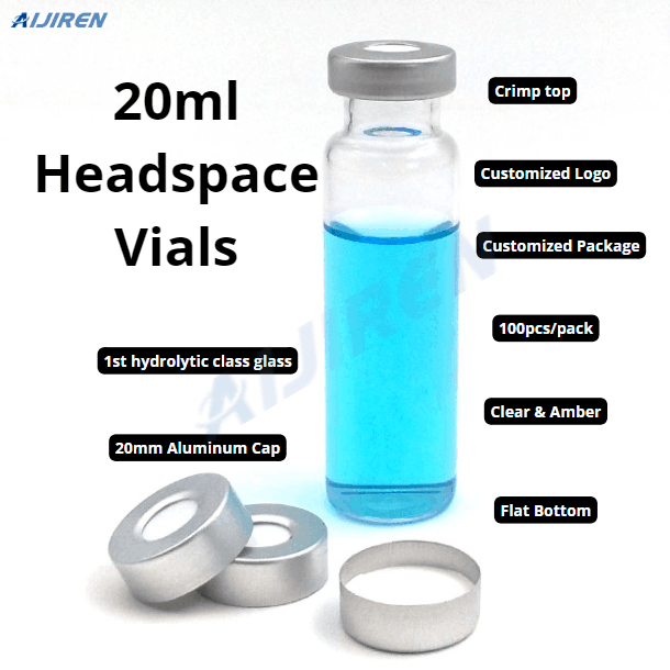 High Quality 20ml 20mm crimp top Headspace Vials Factory
