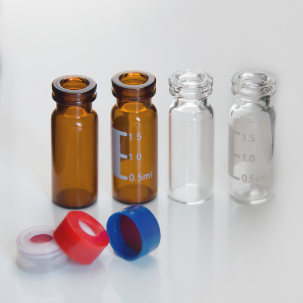 11mm snap caps and septa: PTFE/silicone seals, multi-color coded options