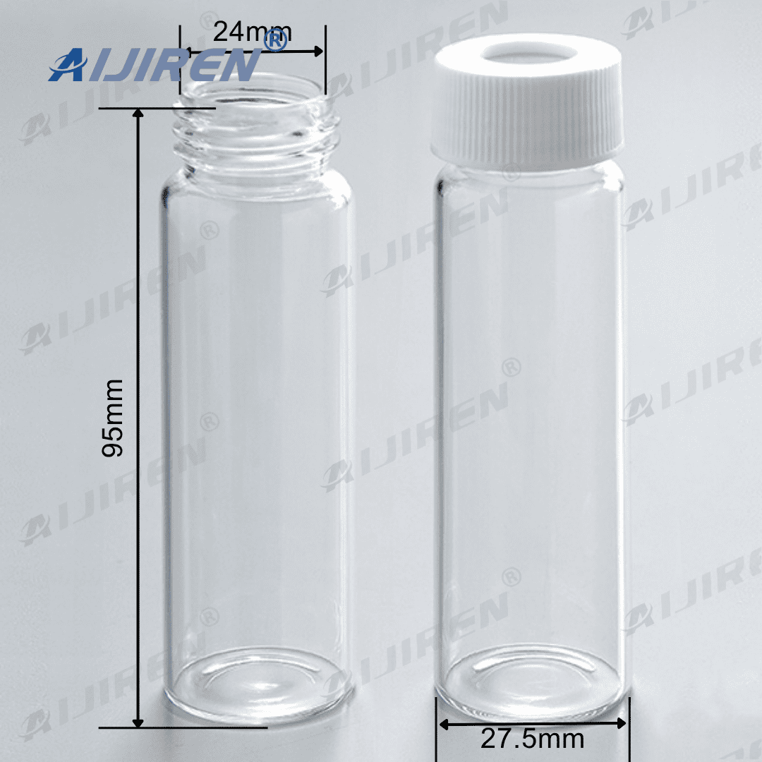 24-400 threaded TOC vial: 40mL purge and trap vial with PP cap, suitable for Agilent/Shimadzu