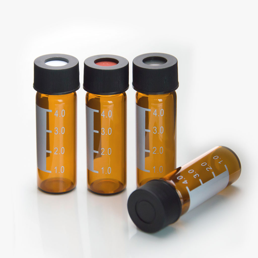 13-425 ND13 Screw-On Vial: 4 mL medium volume vial for HPLC/GC analysis