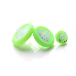 MCE Disposable Syringe Filter Hydrophilic Deep Green Housing