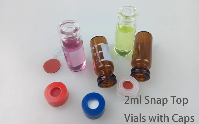 2ml 11mm Snap Top Glass Vial for HPLC