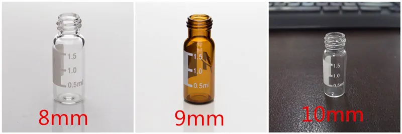 11mm crimp vials and 9mm screw vials for sale from China