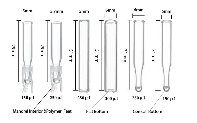 Aijiren hplc vials insert for autosampler vials
