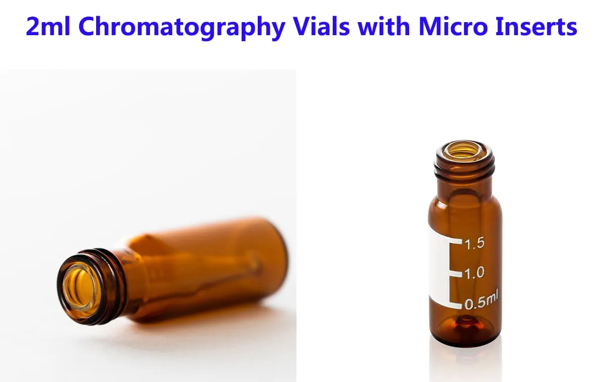 2ml Chromatography Vials with Micro Inserts for Wholesale