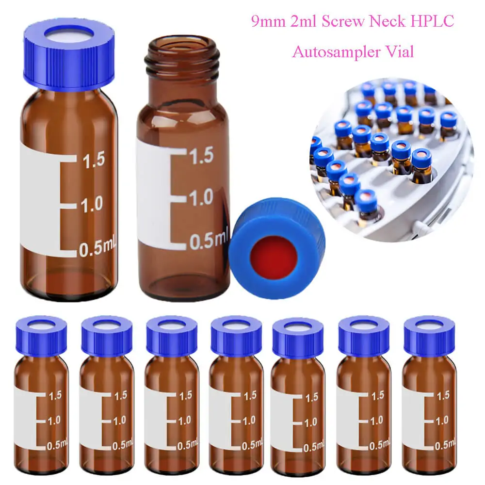 9-425 Amber Screw Top Vials