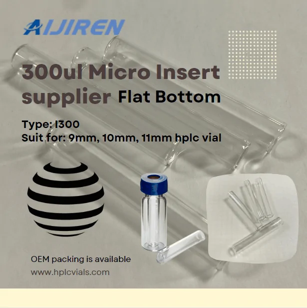 300ul micro insert, flat bottom, for 9-425 hplc vials