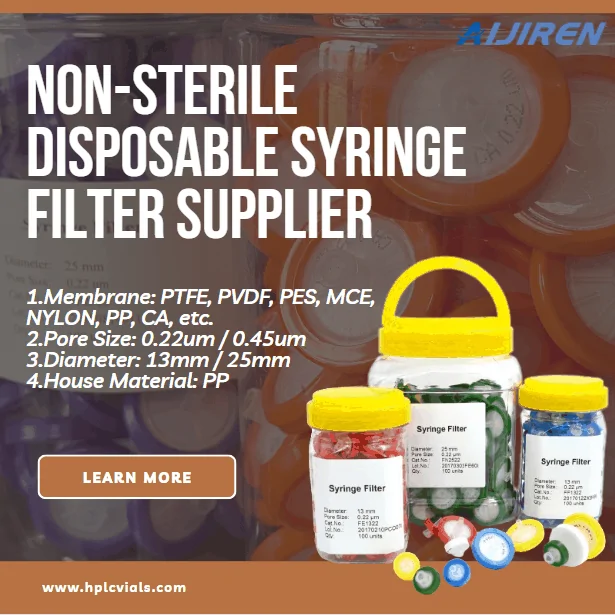 Wholesale Non-sterile Disposable Syringe Filter for Laboratory