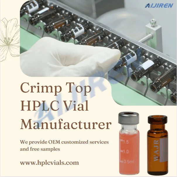 Laboratory Wholesale 11mm Crimp Top 2ml Autosampler Vial for HPLC and GC