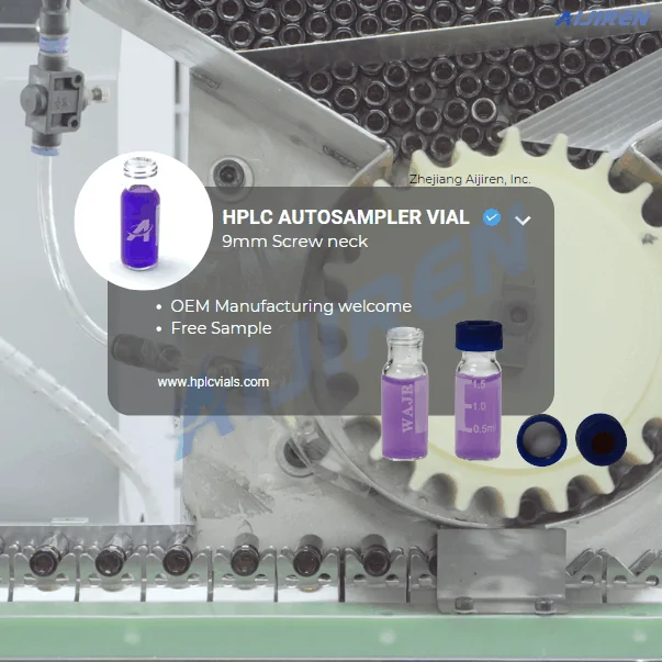 Wholesale High Quality 9mm HPLC autosampler vials for Laboratory