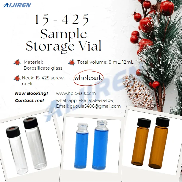 15-425 Borosilicate glass Screw neck Sample Storage Vial