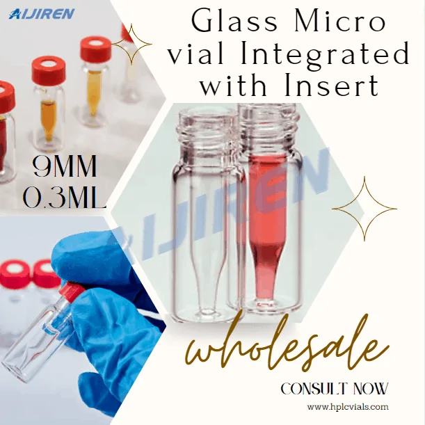 VL913-VL945 Series 0.3mL Vials with Integrated Micro-Inserts | Trace Analysis Precision