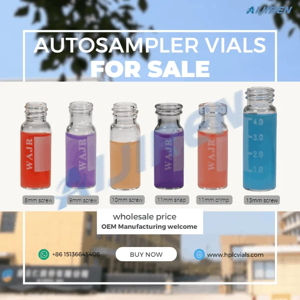 High quality HPLC autosampler vials manufacturer all size