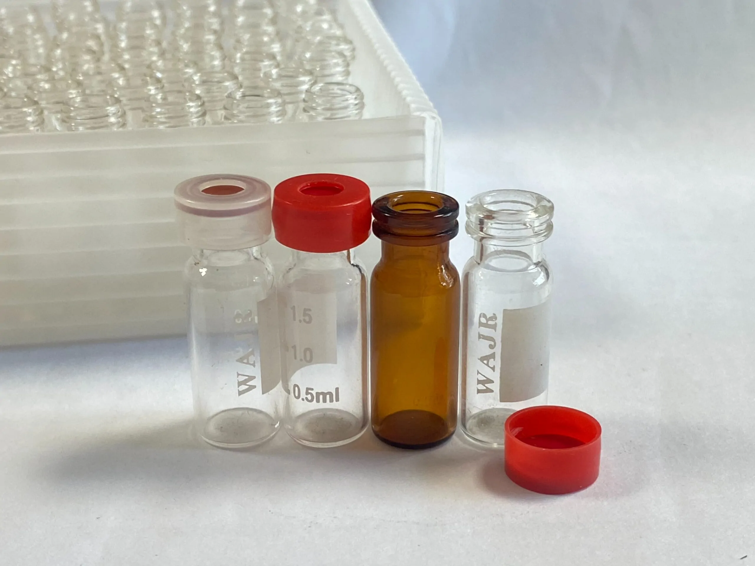 High Quality Brosilicate Glass Snap ring 11mm 1.5ml HPLC vials