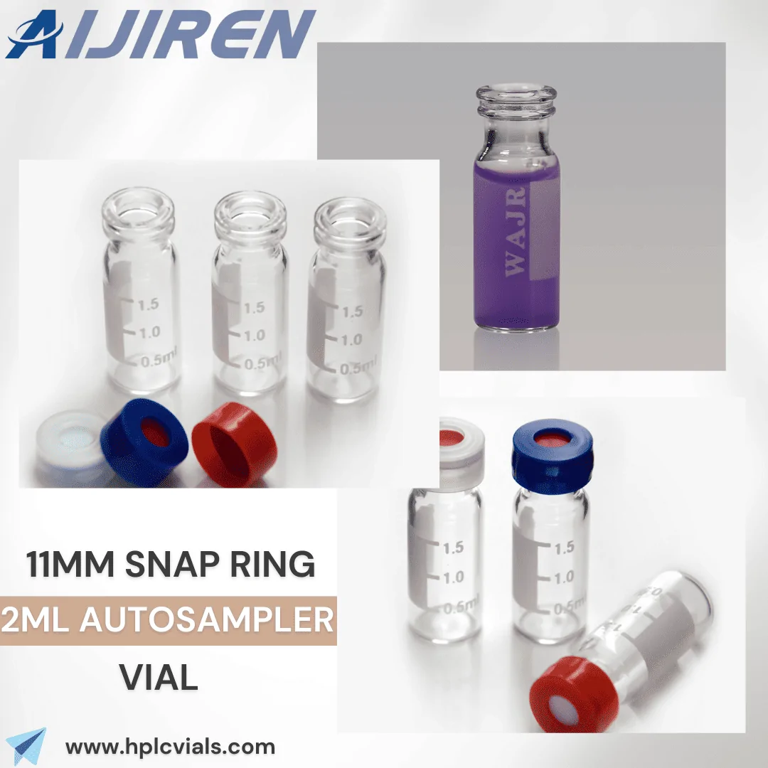 China 11mm Snap Ring 2ml Autosampler Vial Supplier