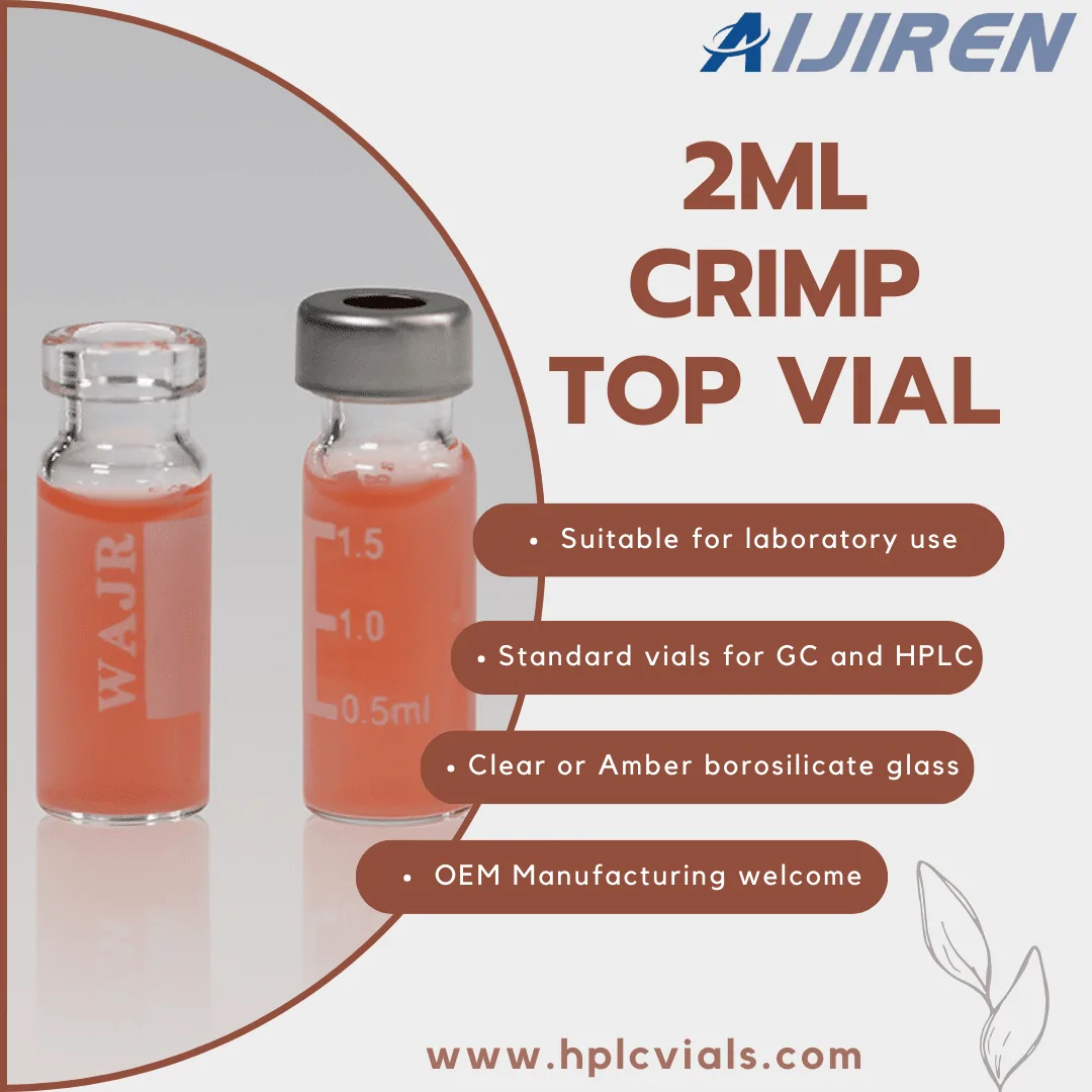 11mm Crimp Top 2ml Autosampler Vial for Sale