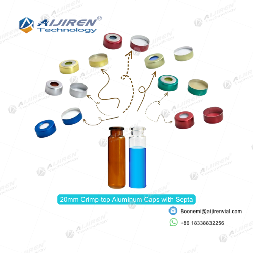 Various color options for 20mm PTFE Silicone Septa 