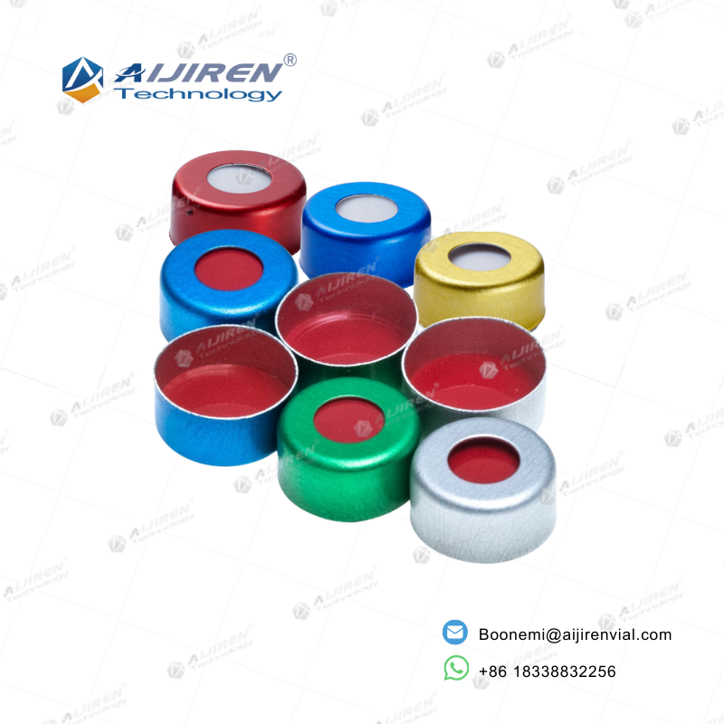 S113 Triple layer septa: Red PTFE, White Silicone, and Red PTFE structure