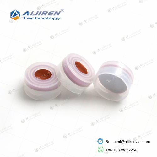 11mm snap-top PE caps and PTFE silicone septa for autosampler vials