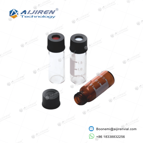 8-425 vials with black screw caps and septa