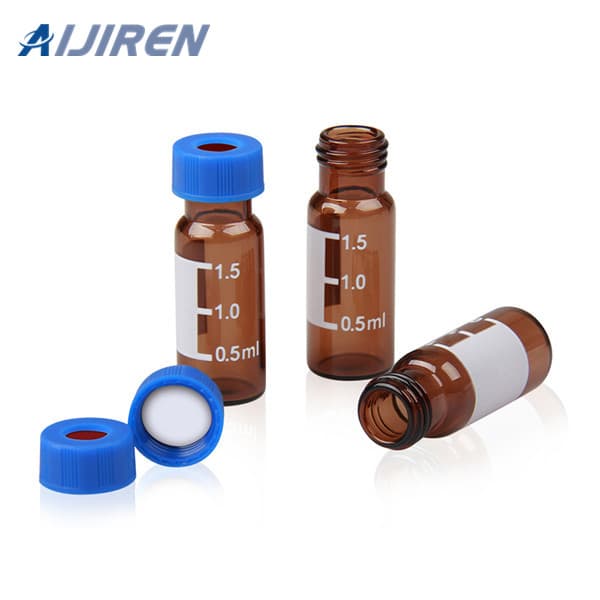 9mm amber glass hplc vial