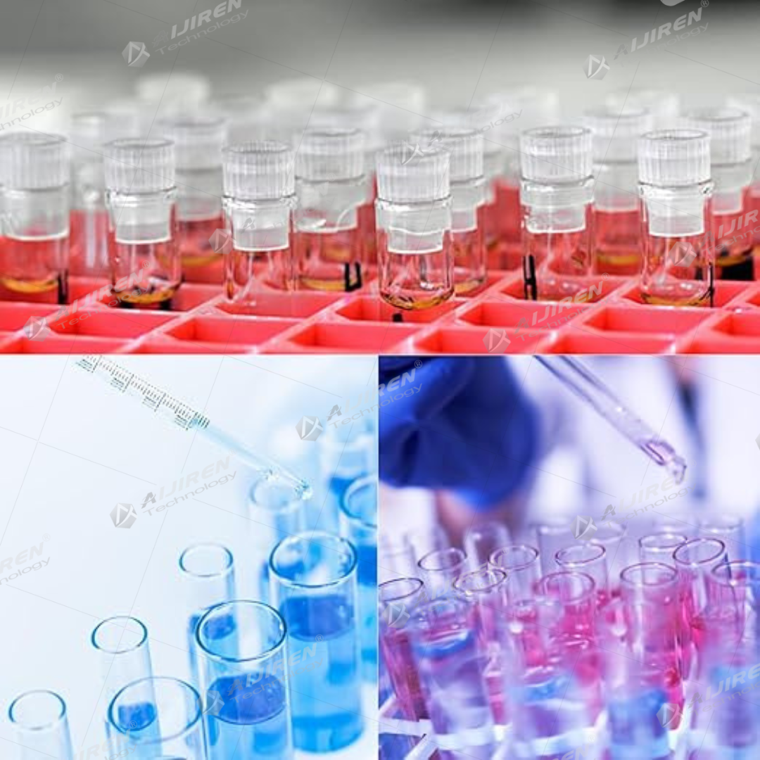 1ml shell vial loaded in autosampler tray