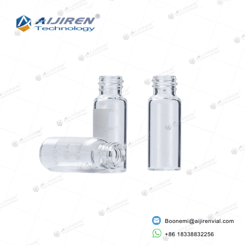 Clear 8-425 glass vial with write-on spot