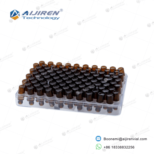 Flat bottom 8-425 vials for autosampler stability