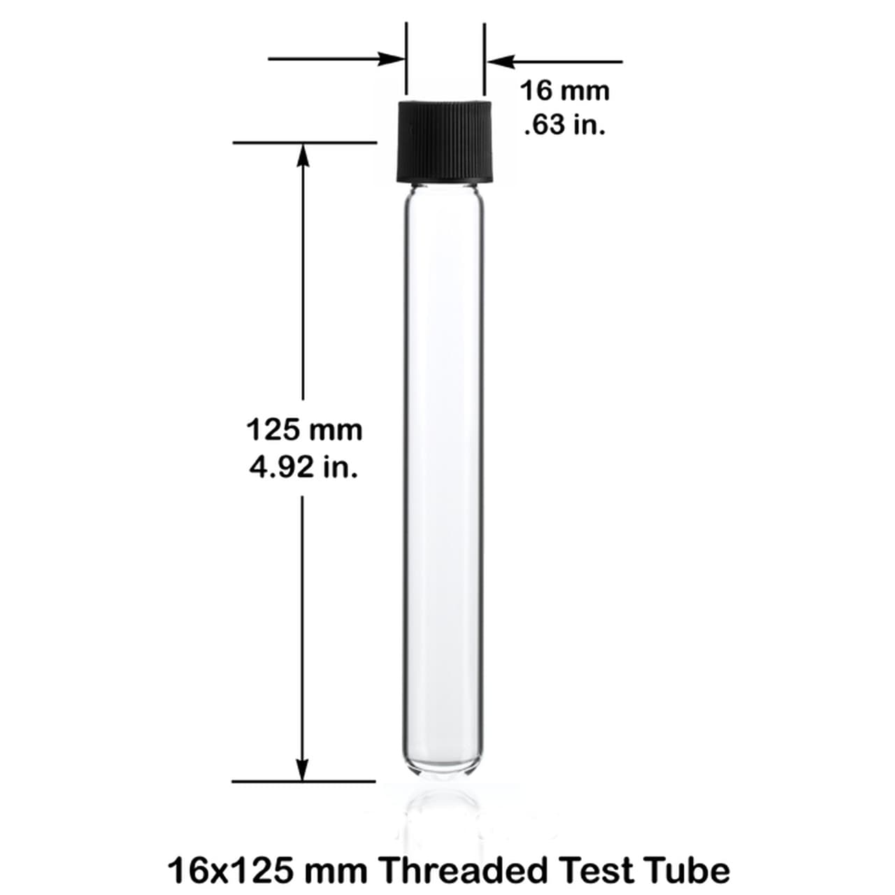 glass tube screw cap