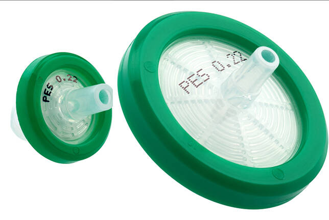 Double Luer Lock 0.22um Sterile PES Syringe Filter for Sale from Aijiren