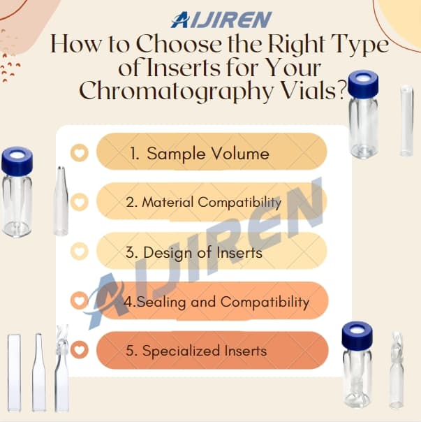 How to Choose the Right Type of Inserts for Your Chromatography Vials? 5 Points