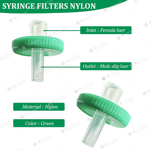 Economy type Nylon syringe filter for routine HPLC testing