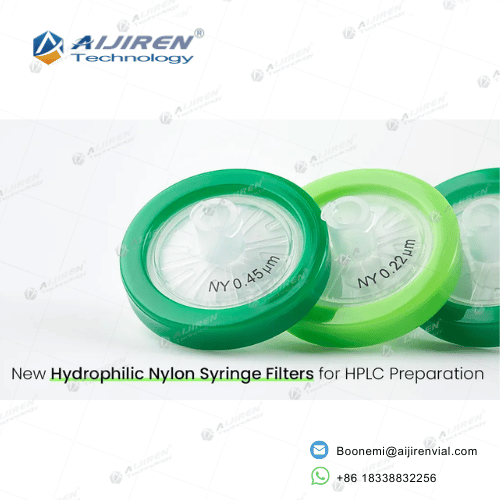 13mm non-sterile Nylon syringe filter 0.22um 0.45um two green