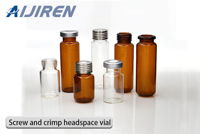 Screw and crimp headspace vial for sale