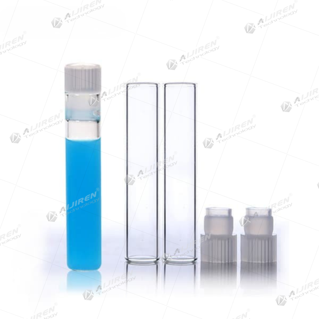 Complete set of 1ml shell vials with 8mm PE plugs and caps