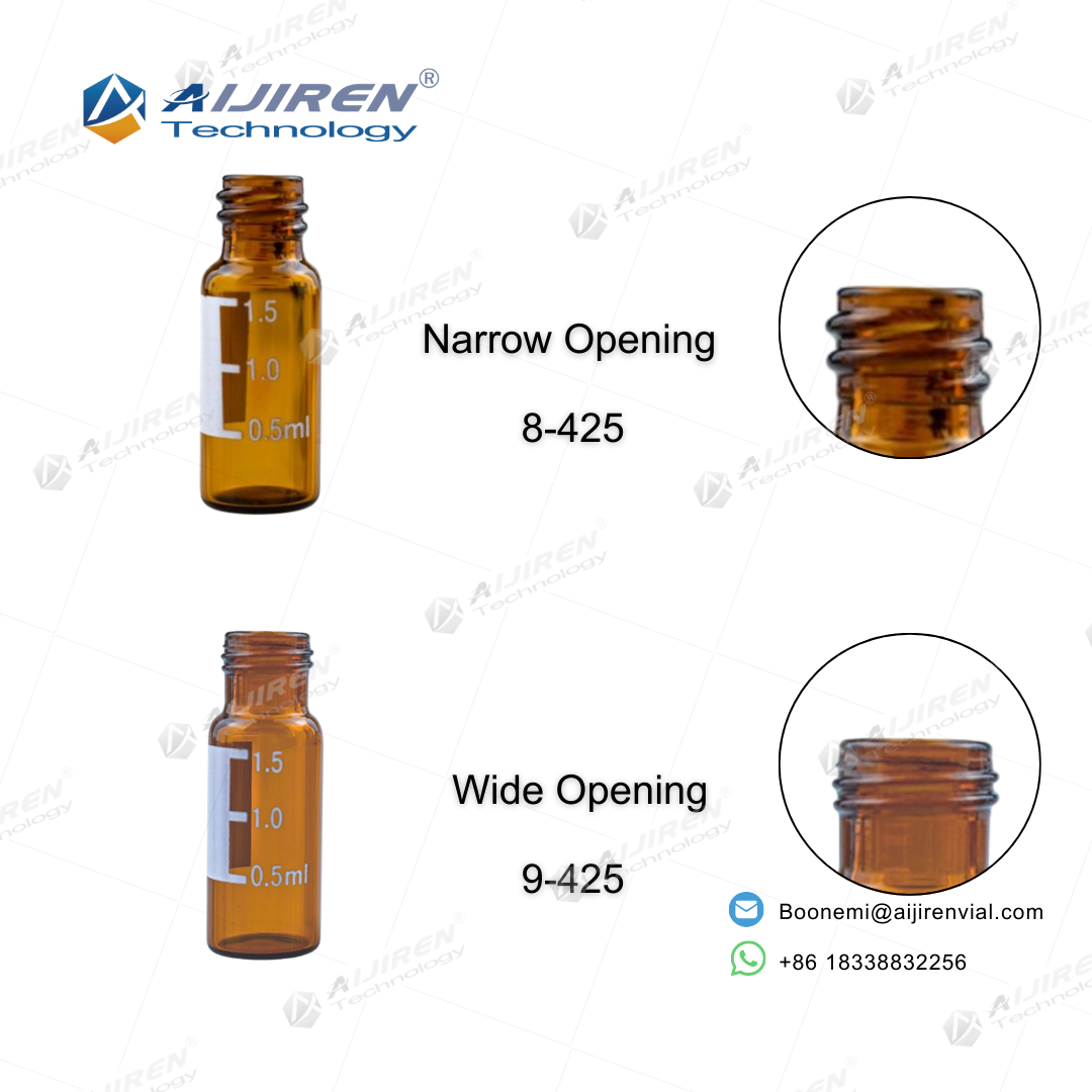 Wide Opening vs Narrow Opening Vial Comparison