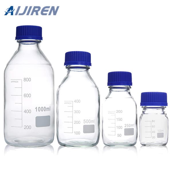 clear reagent bottles