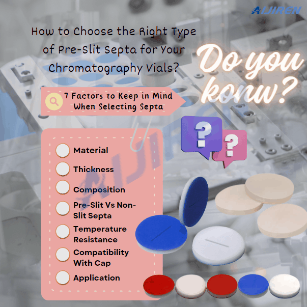 How to Choose the Right Type of Pre-Slit Septa for Your Chromatography Vials