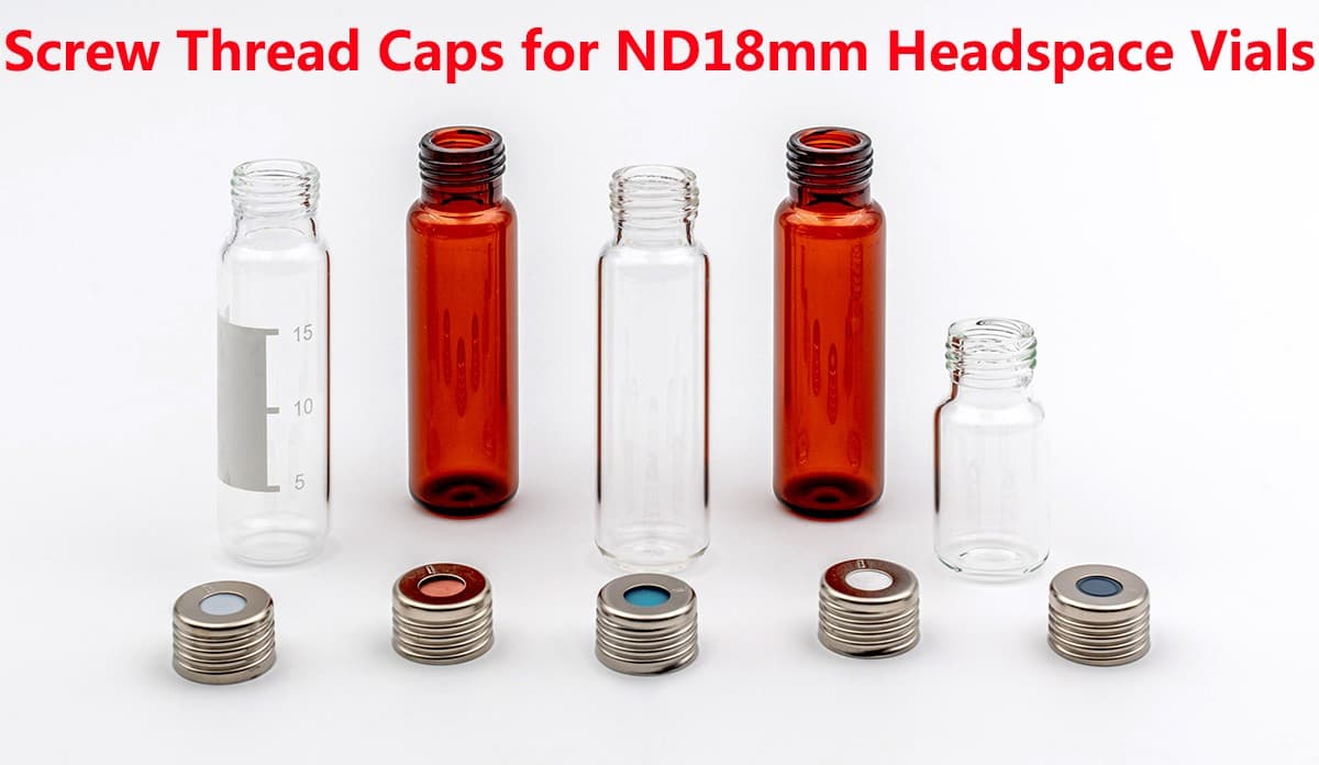 screw thread caps for headspace vials