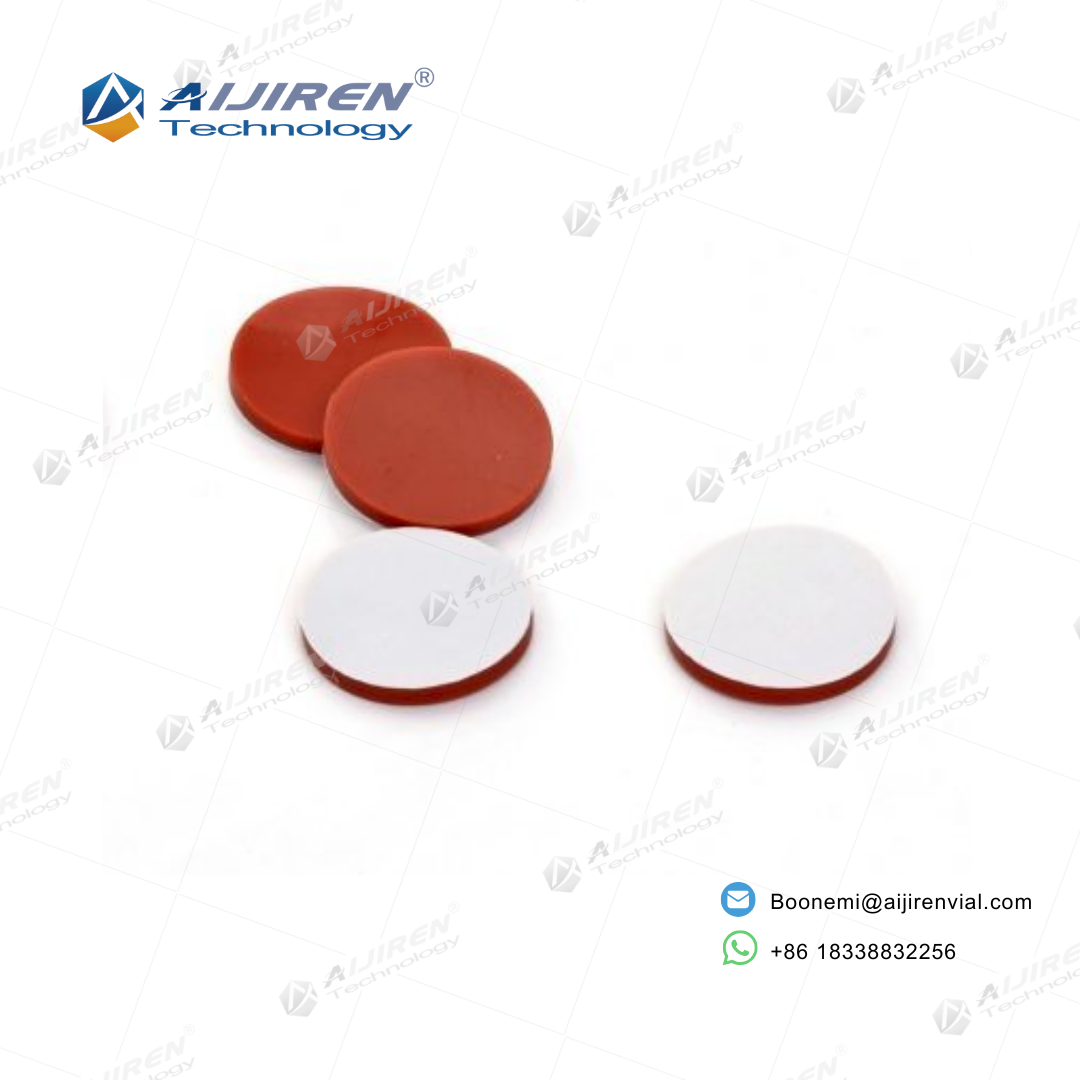 SN101 White PTFE Red Silicone Septa 10x1.5mm